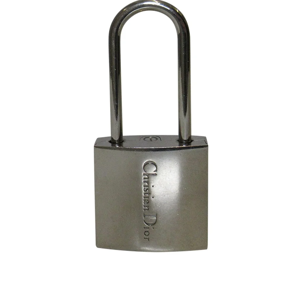 DIOR Silver Metal Lock Keyring Purse Charm for a Handbag - Picture 3 of 4